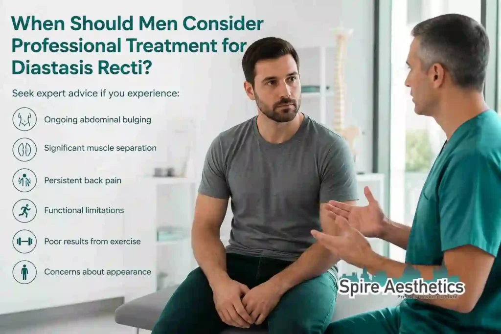 When Should Men Consider Professional Treatment for Diastasis Recti Duddingston?